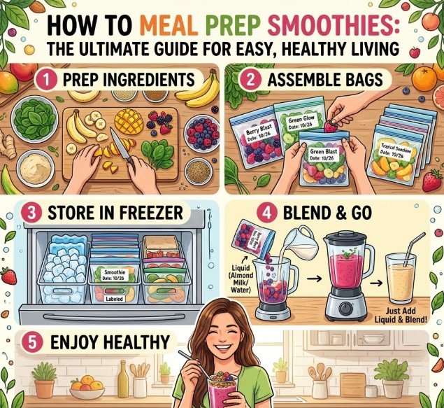 how to meal prep smoothies