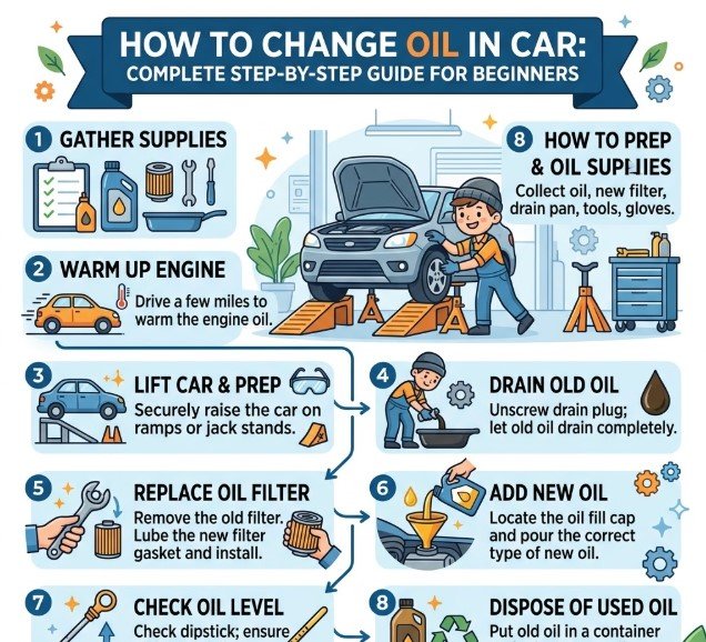 how to change oil in car